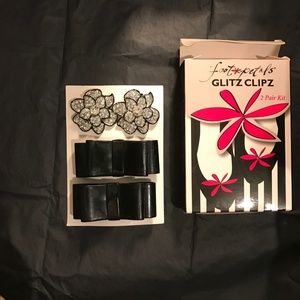 Foot Petals Glitz Shoe Clips-NIB